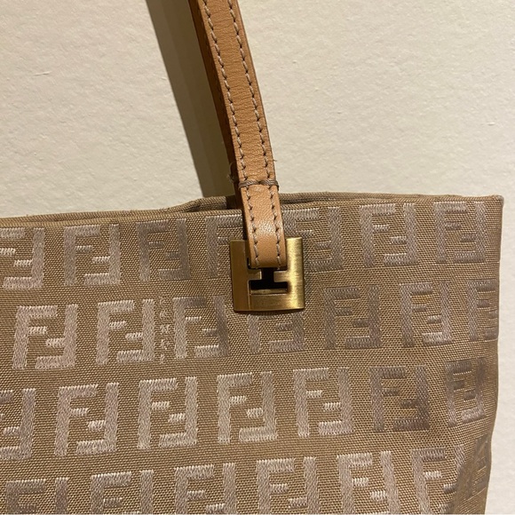 Vintage Fendi Gold Zucchino Mini Tote Shoulder Bag - Picture 10 of 12